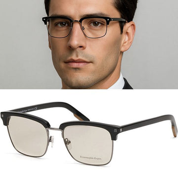 ZEGNA Brille EZ5139 001 Halbrand Luxus UV-Schutz Linsen 145453758