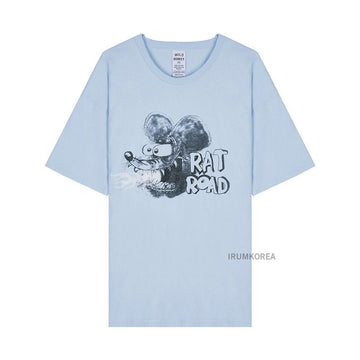 WILD DONKEY レット ロウド 半袖 Tシャツ T RAT ROAD STRONG WASHED SKY 72707234