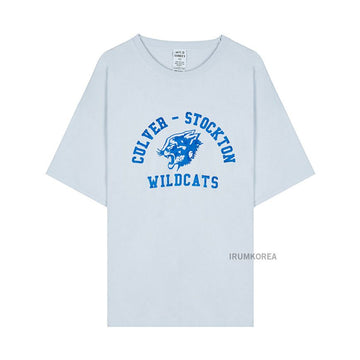 WILD DONKEY Unisex Wildcat Short Sleeve T-Shirt T WILDCATS DYED LIGHT ICE 72707317