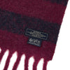 MAISON KITSUNE Logo-Patch Streifen Schal LW06202WA0019 GRAPE/IB 63076163 [P]