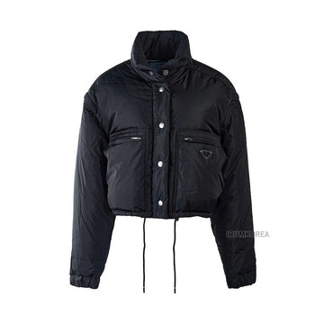 Prada L Nylon Cropped Padded Jacket 145244837