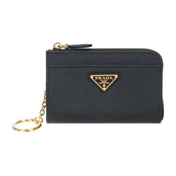Prada Saffiano Logo Keychain Wallet 145494081
