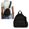 ALEXANDER WANG Canvas Punch Sling Backpack/ 20125B93T 001/ Crossbody Bag 124422651 [P]