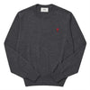 AMI Merino Wollpullover mit Chainstich-Herzlogo 25FW 102128139 [P]