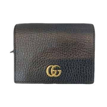 Gucci Black Leather GG Marmont Card Case Wallet 456126 145516466