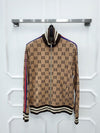 GUCCI GG Jacquard Zip-Jacke 496919 XL Beige 145519573 [P]