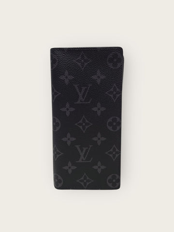 LOUIS VUITTON Monogram Eclipse Braza Wallet Long Wallet 145520079