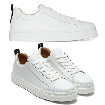 CHLOE Flache Schnürsneaker Weiß CHC19S10842 101 44821488