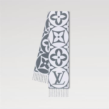 Louis Vuitton Medallion Scarf Gray M92857 145562589 [P]