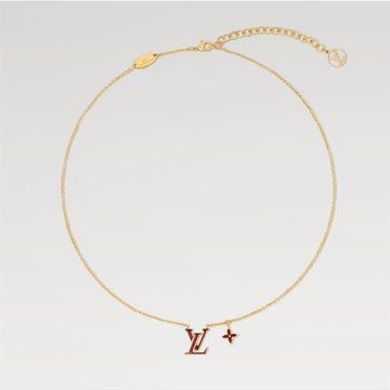 Louis Vuitton Iconic Enamel Necklace Brown M01736 145562629 [P]