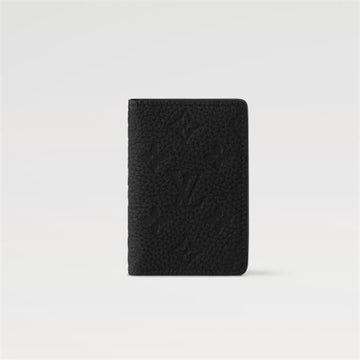 Louis Vuitton Pocket Organizer Black Taurillon Leather M69044 145563128 [P]