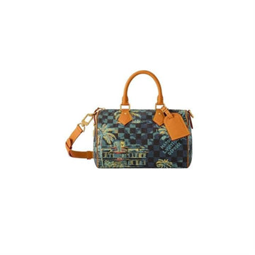 LOUIS VUITTON スピーディ 25 バンドリエール マリーナブルー N00225 145564881 [P]