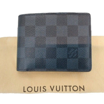 LOUIS VUITTON LV Graphite Multiple Wallet Damier Cobalt Canvas Herren Geldbörse N63211 145670500