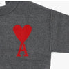 AMI Großer Herz-Logo-Intarsien-Pullover Unisex 018 084 144591961 [P]