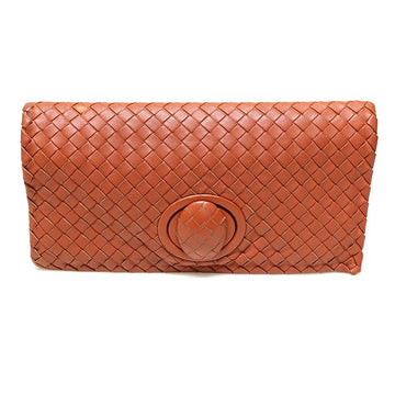 Bottega Veneta Brick Color Intrecciato Nappa Weaving Foldover Clutch 274473 145682143