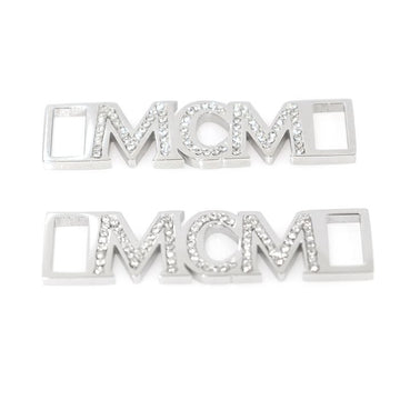 MCM MEZ ASMM02 SV001 Silber Metall Swarovski Kristall Logo Schuhschleife Charm 145685865