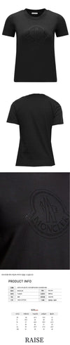 MONCLER Kristall-Logo T-Shirt Schwarz 8C000 34 829FB 999 58523723 [P]