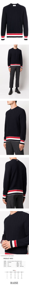 Thom Browne Striped Trimming Pullover Knit MKA384A Y3009 415 48463447 [P]