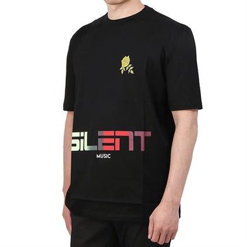 LANVIN 10 Baumwolle SILENT Druck T-Shirt RMJE0005E19 145741741