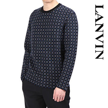 LANVIN Geometrischer Rundhals-Pullover 2510 2510 145741768
