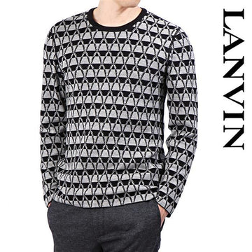 LANVIN ジャカード クルーネック セーター 1310 145741775