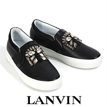 LANVIN FW SKPPO3 EXAA A15 10 ジュエリー レザー スリッポン 145741790