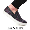 LANVIN FM SKDBMO TGGN P16 1870 レザー ウーブン スリッポン 145741818 [P]