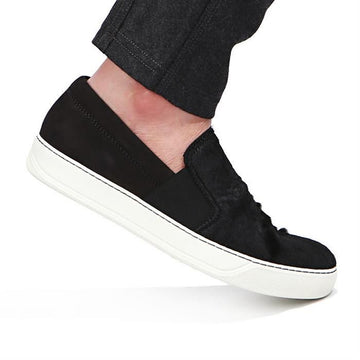 LANVIN FM SKDBMO PONI A16 10 ポニー スエード スリッポン 145741820