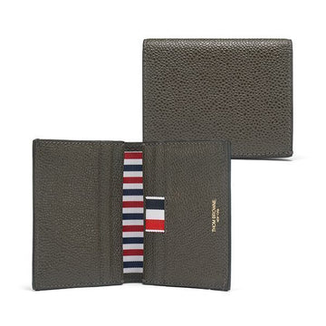 THOM BROWNE Pebble Grain Three Line Tab Card Holder 206 144595929