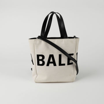 BALENCIAGA Logo Canvas Tote Schultertasche 544459 145063521