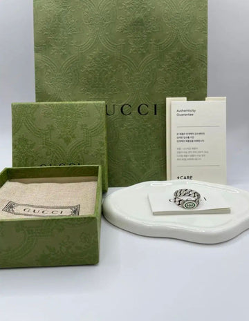 GUCCI Emaille Interlocking Ring 15 145752582