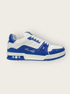 Louis Vuitton Blue LV Monogram Trainer Sneakers 7 145753669 [P]