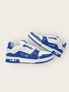 Louis Vuitton Blue LV Monogram Trainer Sneakers 7 145753669 [P]