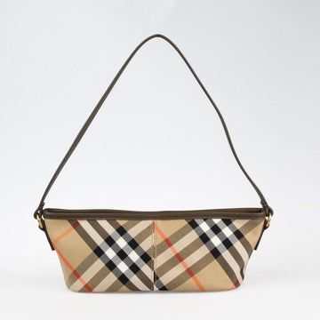 BURBERRY Baguette Perlen Baumwoll Schultertasche 8095296 120480597