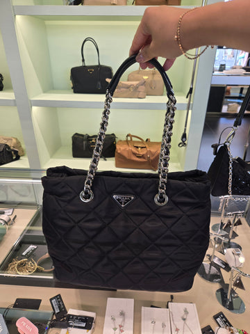 PRADA ポコノ トートバッグ ブラック 1BG740 145763664