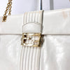 Fendi Glazed Maxi Baguette Chain Shoulder Bag White (8BT143) 145772726 [P]