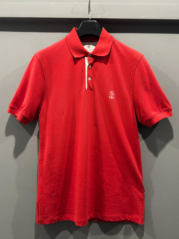 BRUNELLO CUCINELLI Rote Kurzarm Poloshirt M0T638765 CRG66 145809907