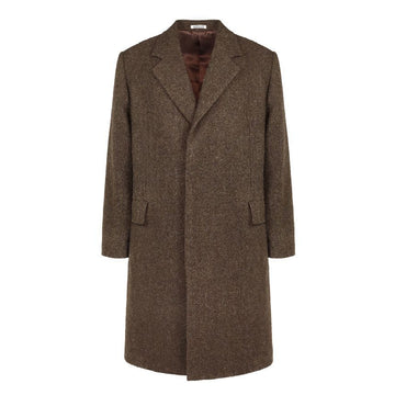 AURALEE Woll-Tweed-Mantel BROWN TWEED A24AC01LS 145813863