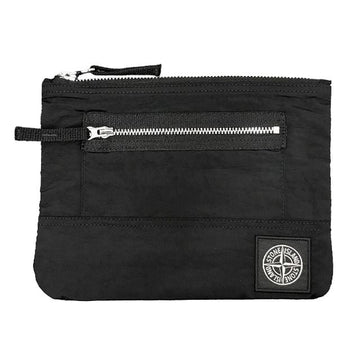 STONE ISLAND コンパスロゴコーティッドナイロンメタルインエコニールポーチ財布 V0029 145822559