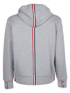 THOM BROWNE Kapuzensweatjacke mit drei Streifen grau (MJT153A 03377 055) und navy (MJT153A 03377 415) 145822695 [P]