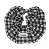 GANNI Schwarze karierten Scrunchie 145899787 [P]