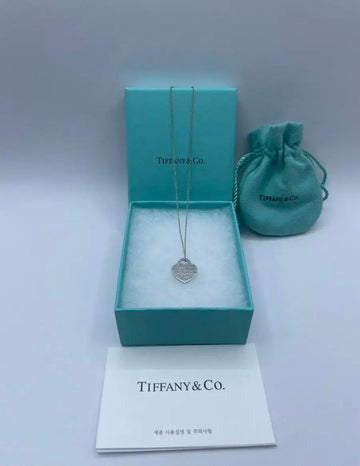 Tiffany & Co Heart Necklace Notebook Heart Pendant 145901434