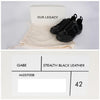 Our Legacy A4237GSB Gave Stealth Black Leather Sneakers 145936035 [P]
