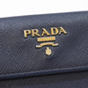 Prada 1M0881 Blue Saffiano Gold Card Holder 145938728 [P]