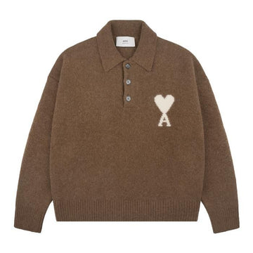 AMI UPL408 KN0135 217 Alpaka Kragen Sweatshirt 145938766