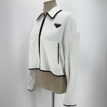 PRADA Damen Cropped Jacke aus Terry mit Dreieckslogo 110318-800 145948284