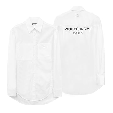 Wooyoungmi 25FW Back Logo Shirt W253SH07811W 145948354