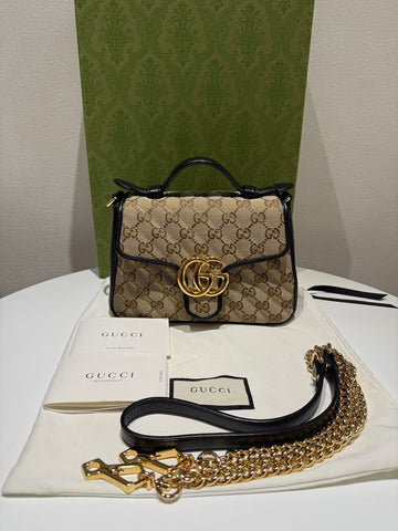 GUCCI GG Marmont Mini Top Handle Bag 583571 145965677