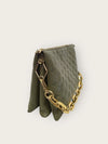 LOUIS VUITTON カーキ モノグラム クッション チェーン ショルダーバッグ 145965947 [P]