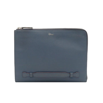 DIOR Navy Grained Leder iPad Air Flach Tasche Clutch 2DSCA067YHW 145966052